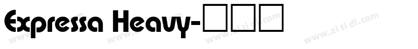 Expressa Heavy字体转换